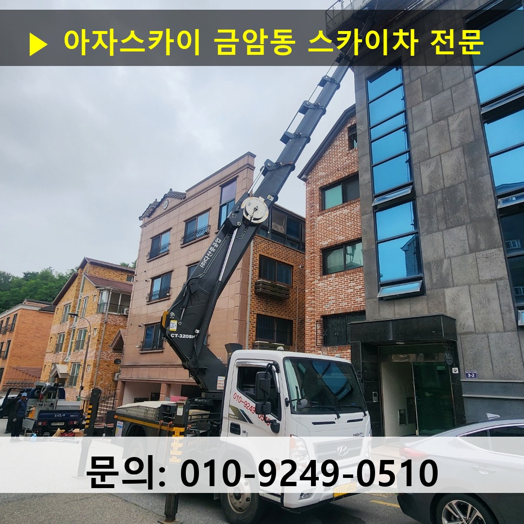 금암동 스카이차 스카이차 현장 작업