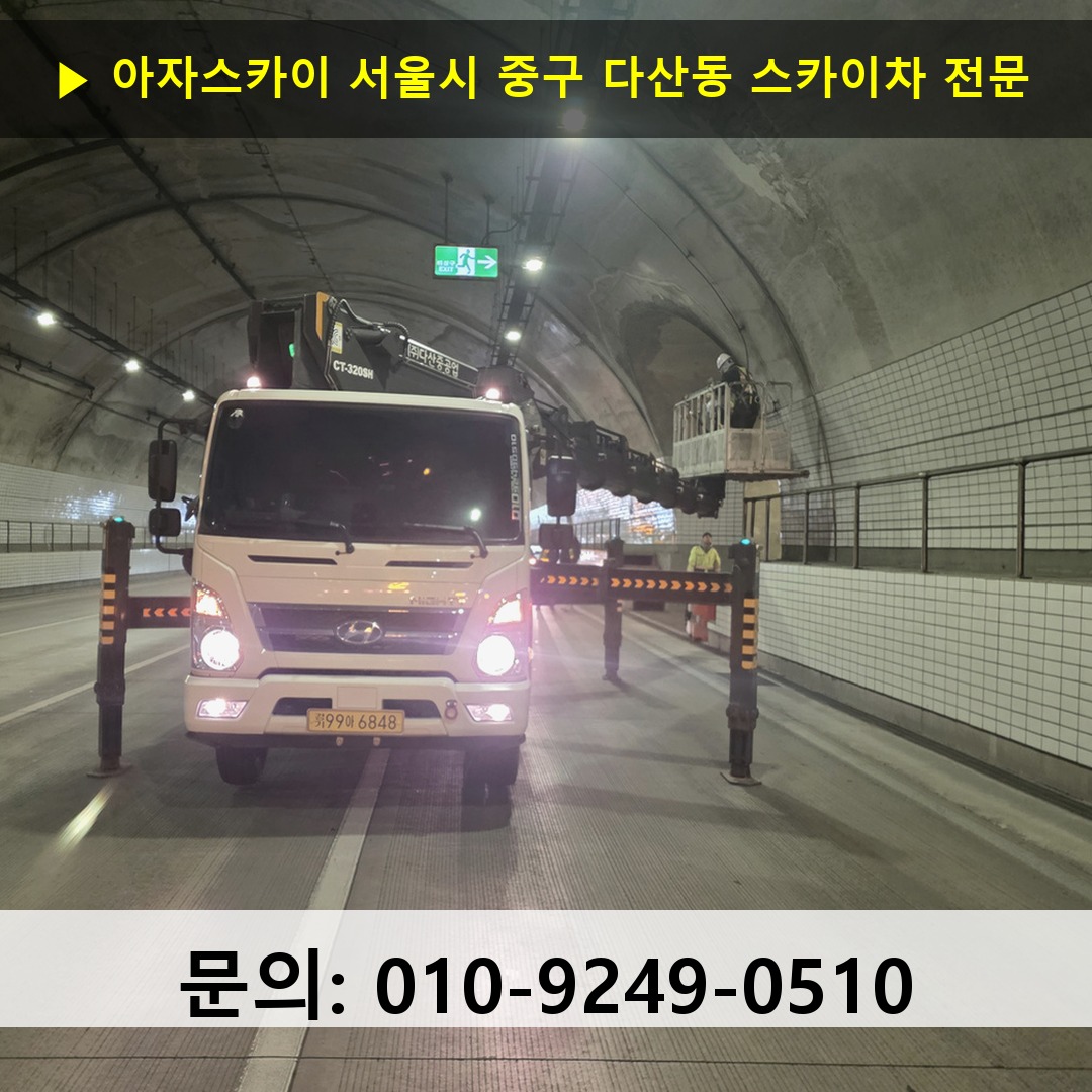 서울시 중구 다산동 스카이차 스카이차 현장 작업