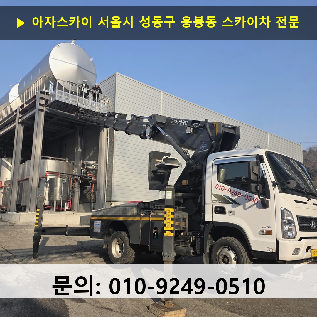 서울시 성동구 응봉동 스카이차 스카이차 현장 작업