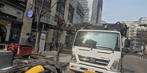 서울시 중구 남대문로 스카이차 스카이차 현장 작업