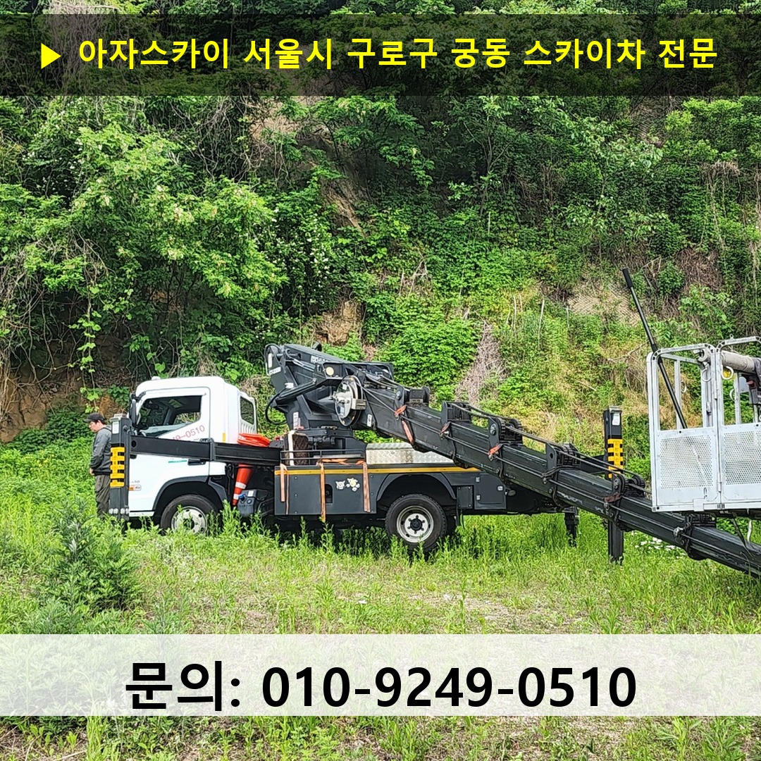 서울시 구로구 궁동 스카이차 스카이차 현장 작업
