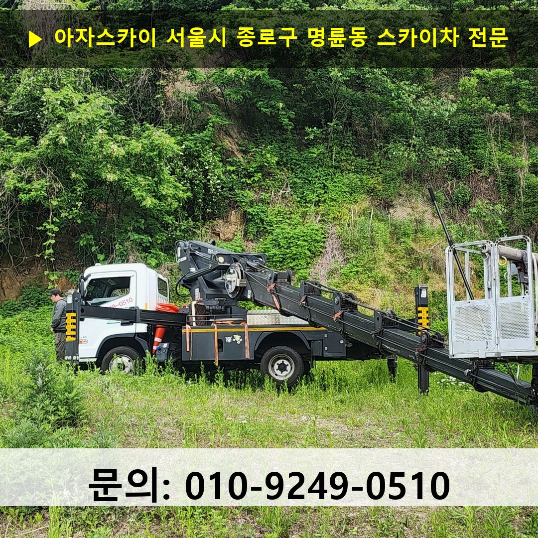 서울시 종로구 명륜동 스카이차 스카이차 현장 작업