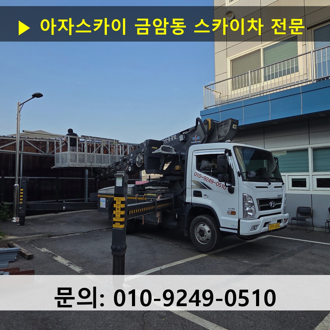 금암동 스카이차 안전 작업 진행