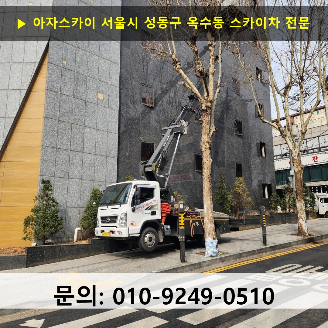 서울시 성동구 옥수동 스카이차 고소작업 현장