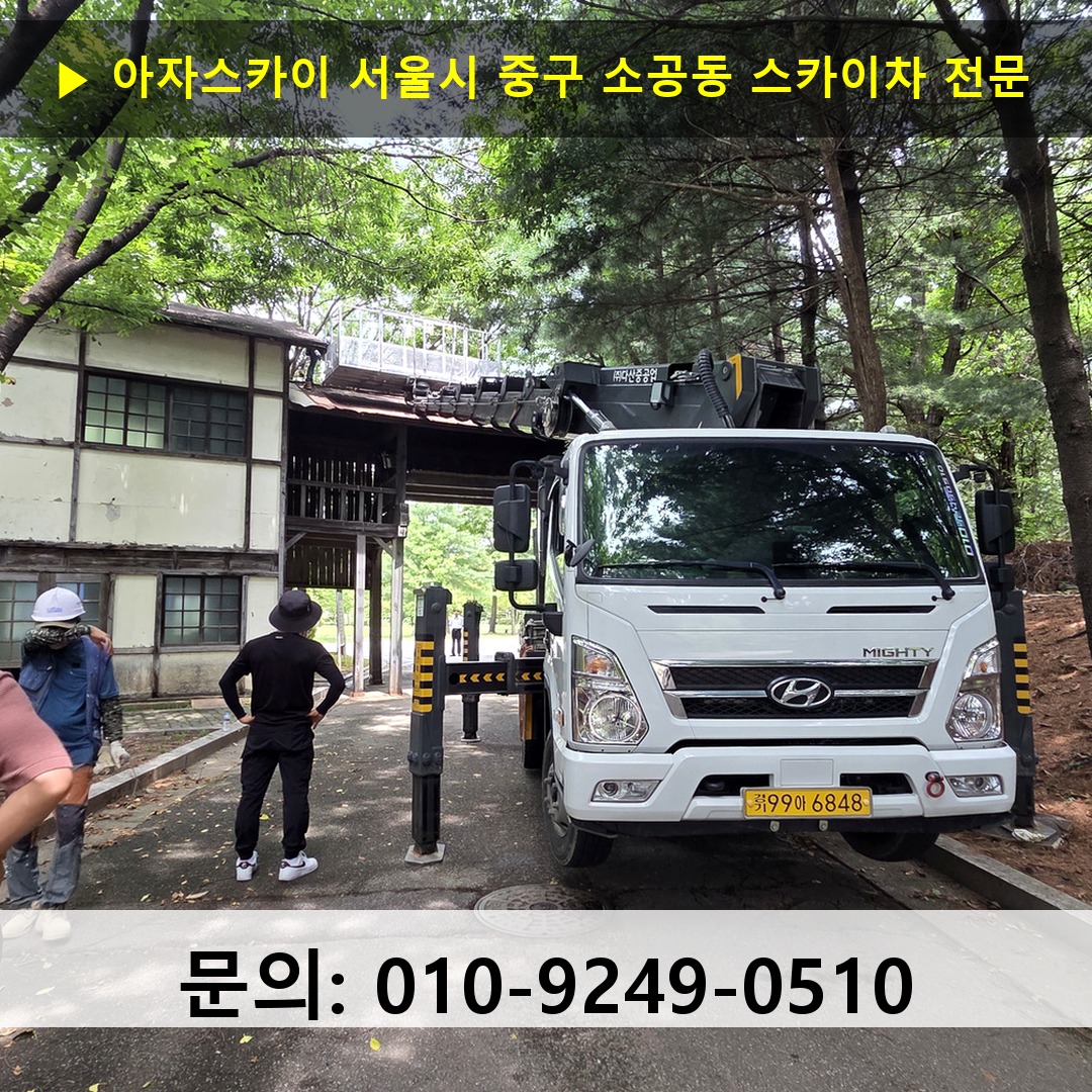 서울시 중구 소공동 스카이차 스카이차 작업 완료
