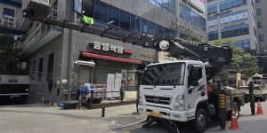 안성 사곡동 스카이차 스카이차 현장 작업