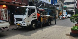 목동 스카이차 스카이차 현장 작업