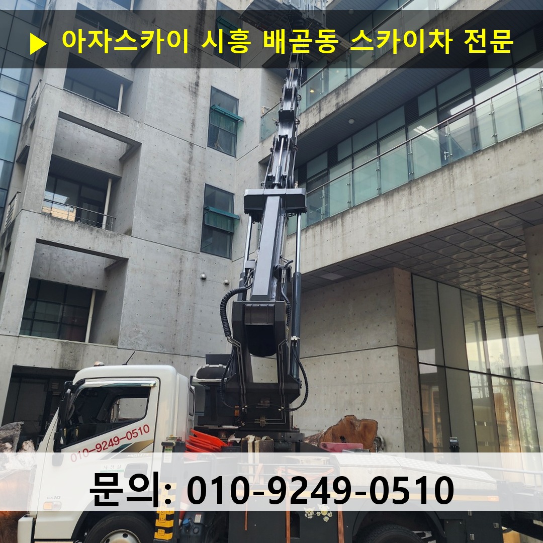 시흥 배곧동 스카이차 고소작업차 장비 세팅 시흥 배곧동 스카이차 고소작업차 장비 세팅
