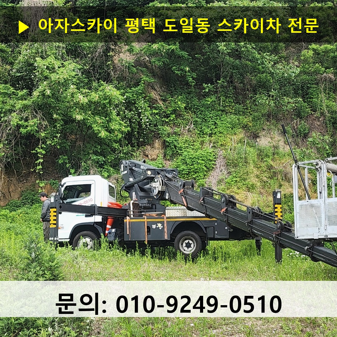 평택 도일동 스카이차 스카이차 현장 작업