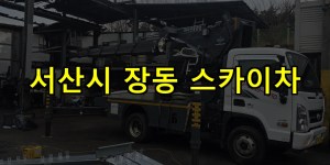 서산시 장동 스카이차 24시간 출동 아자스카이