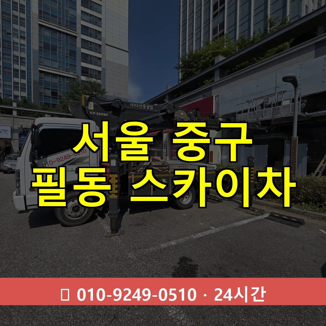 서울 중구 필동 스카이차 24시간 즉시 출동