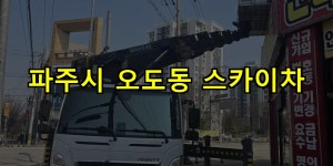 파주시 오도동 스카이차 24시간 출동 아자스카이