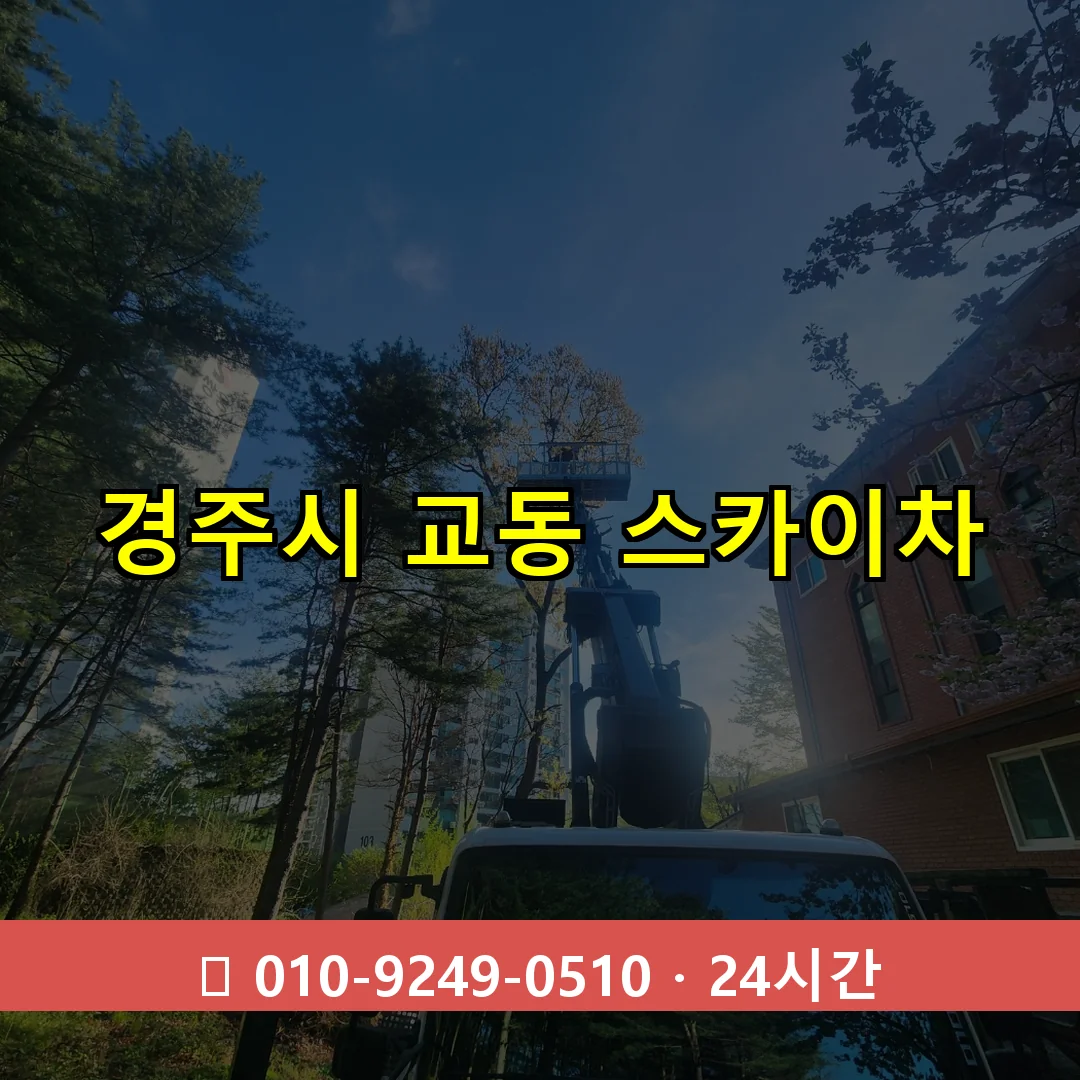 경주시 교동 스카이차 24시간 즉시 출동