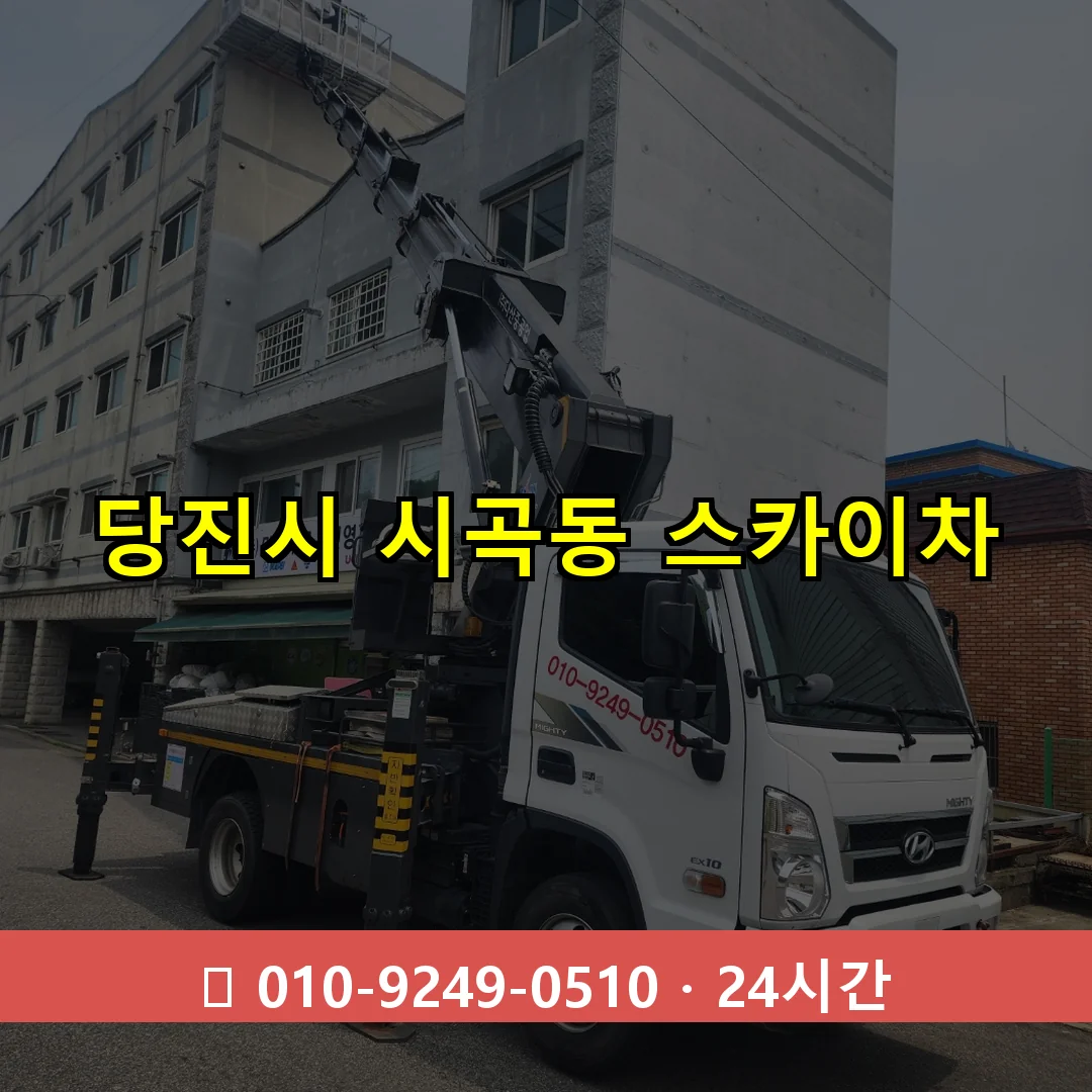 당진시 시곡동 스카이차 24시간 즉시 출동