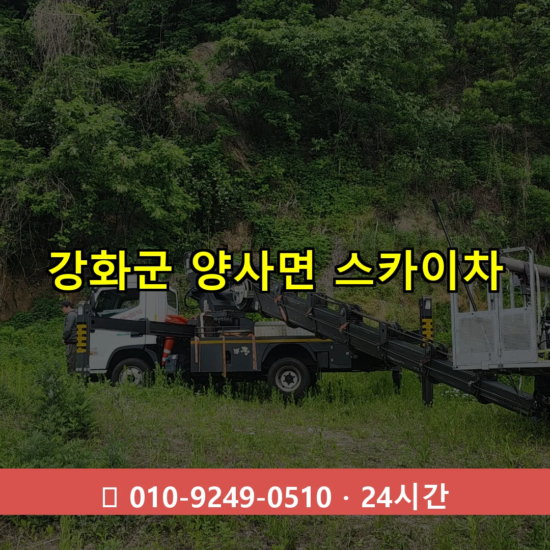 강화군 양사면 스카이차 24시간 즉시 출동