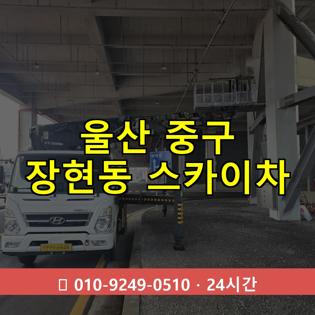 울산 중구 장현동 스카이차 24시간 즉시 출동