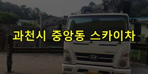 과천시 중앙동 스카이차 24시간 출동 아자스카이