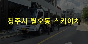 청주시 월오동 스카이차 24시간 출동 아자스카이