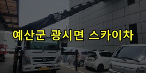 예산군 광시면 스카이차 24시간 출동 아자스카이