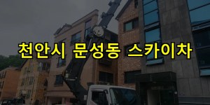 천안시 문성동 스카이차 24시간 출동 아자스카이