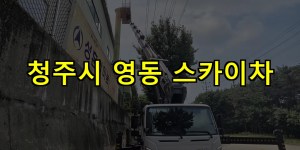 청주시 영동 스카이차 24시간 출동 아자스카이