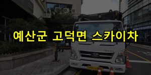 예산군 고덕면 스카이차 24시간 출동 아자스카이
