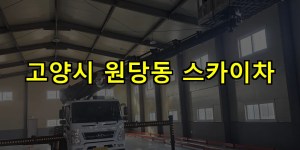 고양시 원당동 스카이차 24시간 출동 아자스카이