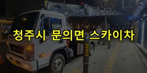 청주시 문의면 스카이차 24시간 출동 아자스카이