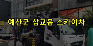 예산군 삽교읍 스카이차 24시간 출동 아자스카이