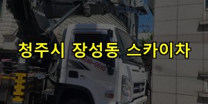 청주시 장성동 스카이차 24시간 출동 아자스카이