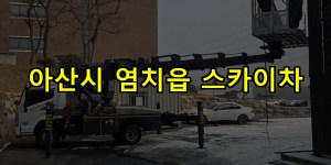 아산시 염치읍 스카이차 24시간 출동 아자스카이