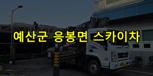 예산군 응봉면 스카이차 24시간 출동 아자스카이
