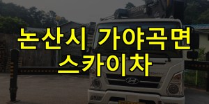 논산시 가야곡면 스카이차 24시간 출동 아자스카이