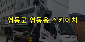 영동군 영동읍 스카이차 24시간 출동 아자스카이