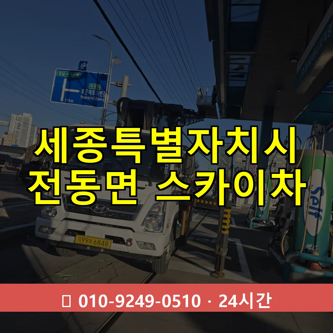 세종특별자치시 전동면 스카이차 24시간 즉시 출동