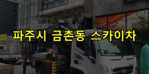 파주시 금촌동 스카이차 24시간 출동 아자스카이