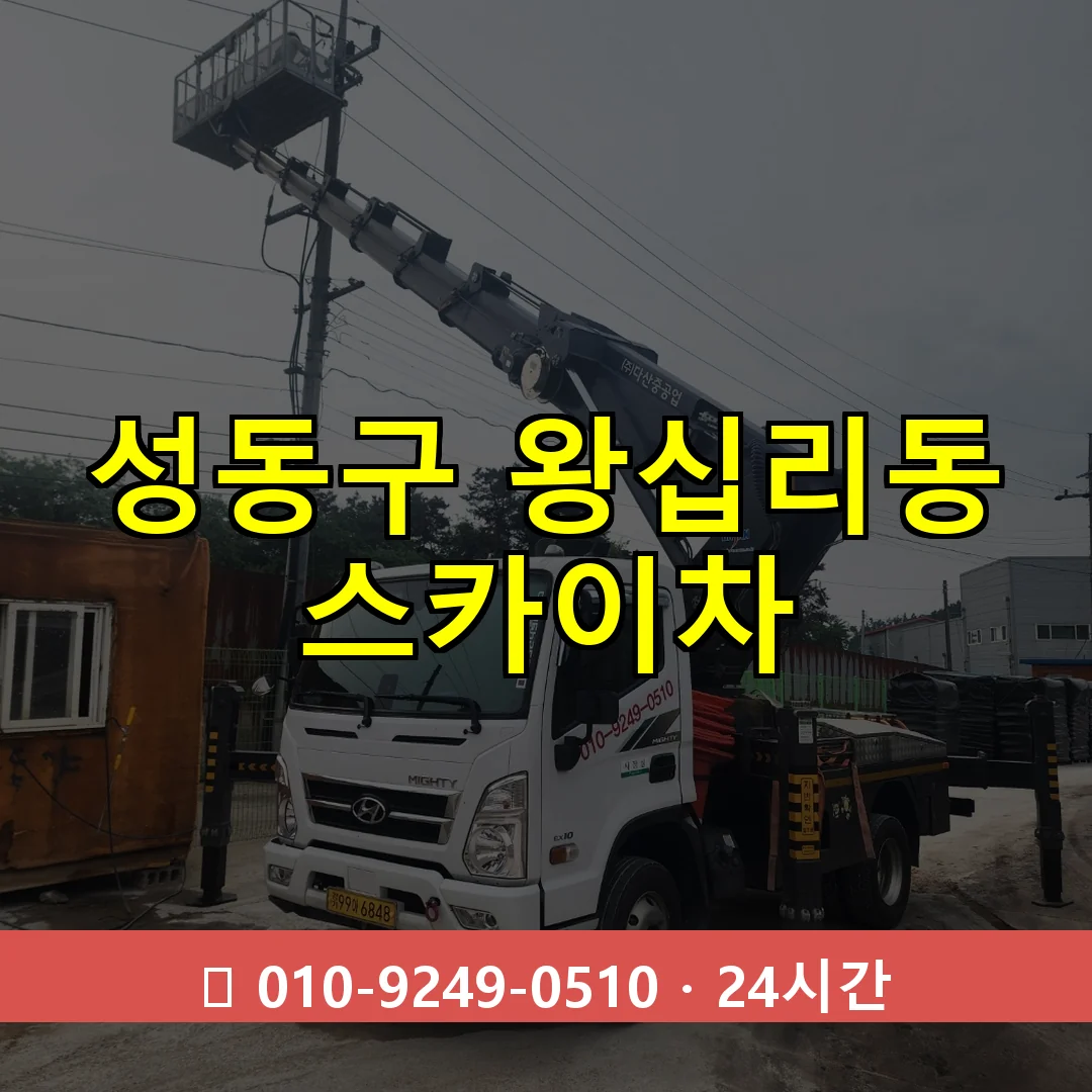 성동구 왕십리동 스카이차 24시간 즉시 출동
