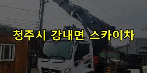 청주시 강내면 스카이차 24시간 출동 아자스카이