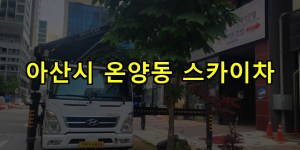 아산시 온양동 스카이차 24시간 출동 아자스카이