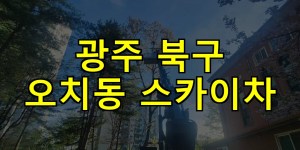 광주 북구 오치동 스카이차 24시간 출동 아자스카이