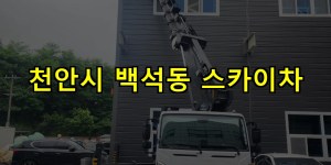 천안시 백석동 스카이차 24시간 출동 아자스카이