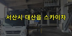 서산시 대산읍 스카이차 24시간 출동 아자스카이