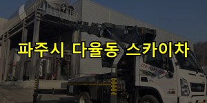 파주시 다율동 스카이차 24시간 출동 아자스카이