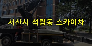 서산시 석림동 스카이차 24시간 출동 아자스카이