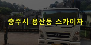 충주시 용산동 스카이차 24시간 출동 아자스카이