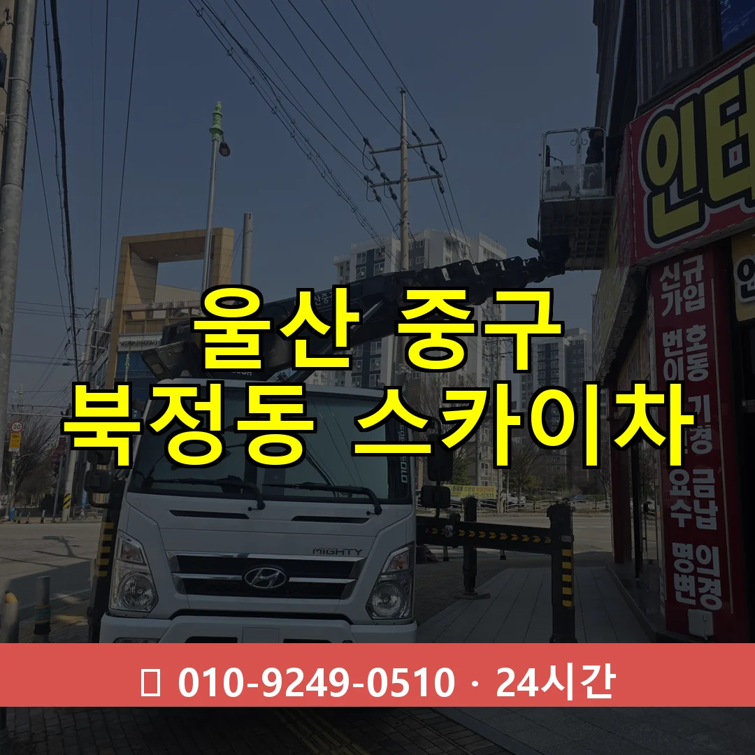 울산 중구 북정동 스카이차 24시간 즉시 출동