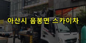 아산시 음봉면 스카이차 24시간 출동 아자스카이