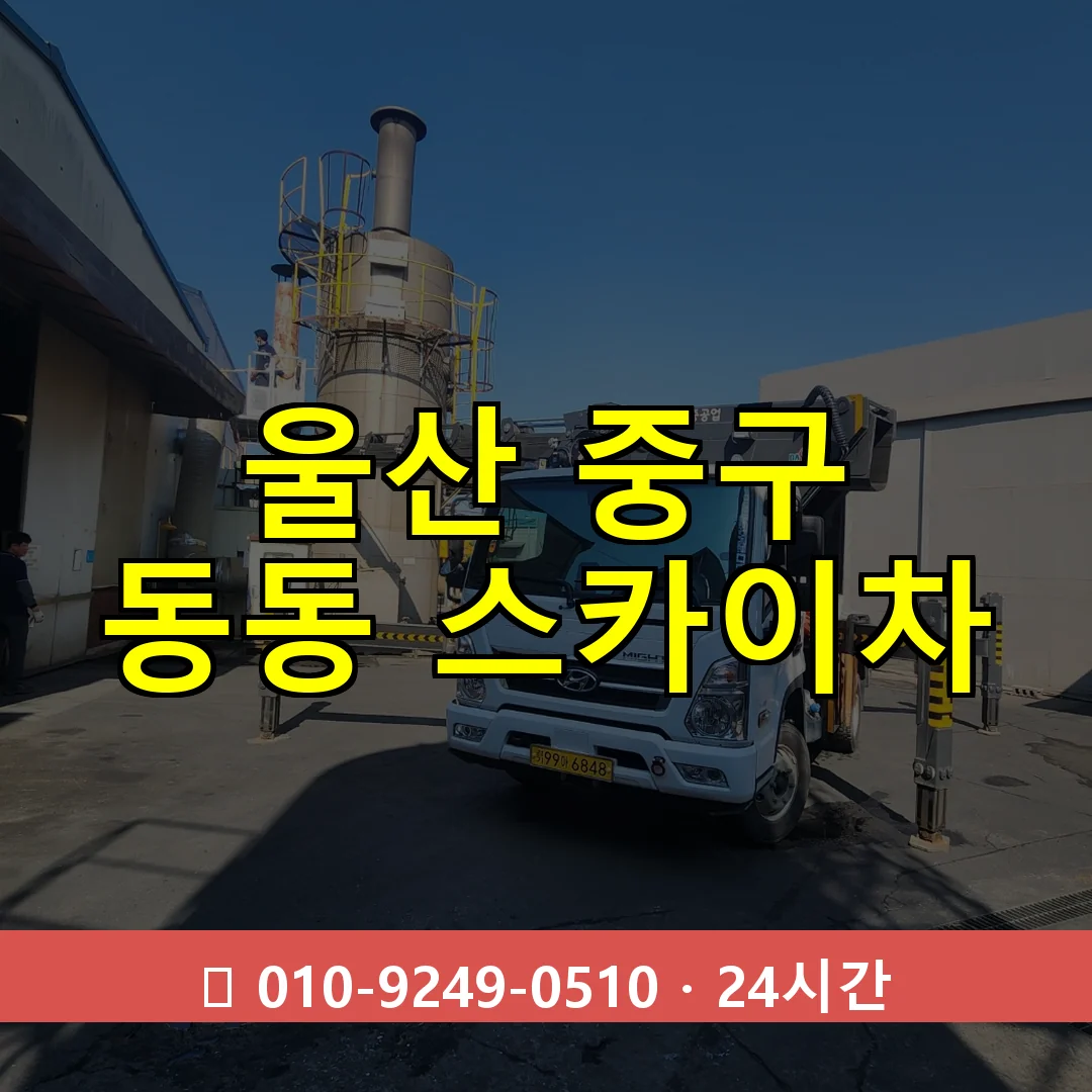 울산 중구 동동 스카이차 24시간 즉시 출동