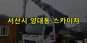서산시 양대동 스카이차 24시간 출동 아자스카이