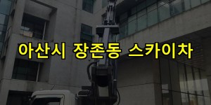 아산시 장존동 스카이차 24시간 출동 아자스카이